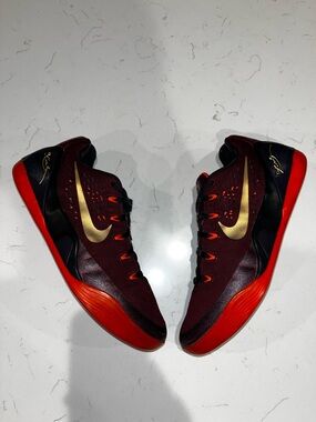 Nike Kobe 9 EM Deep Garnet Mens Size 9  Basketball Shoes Sneakers 646701-678